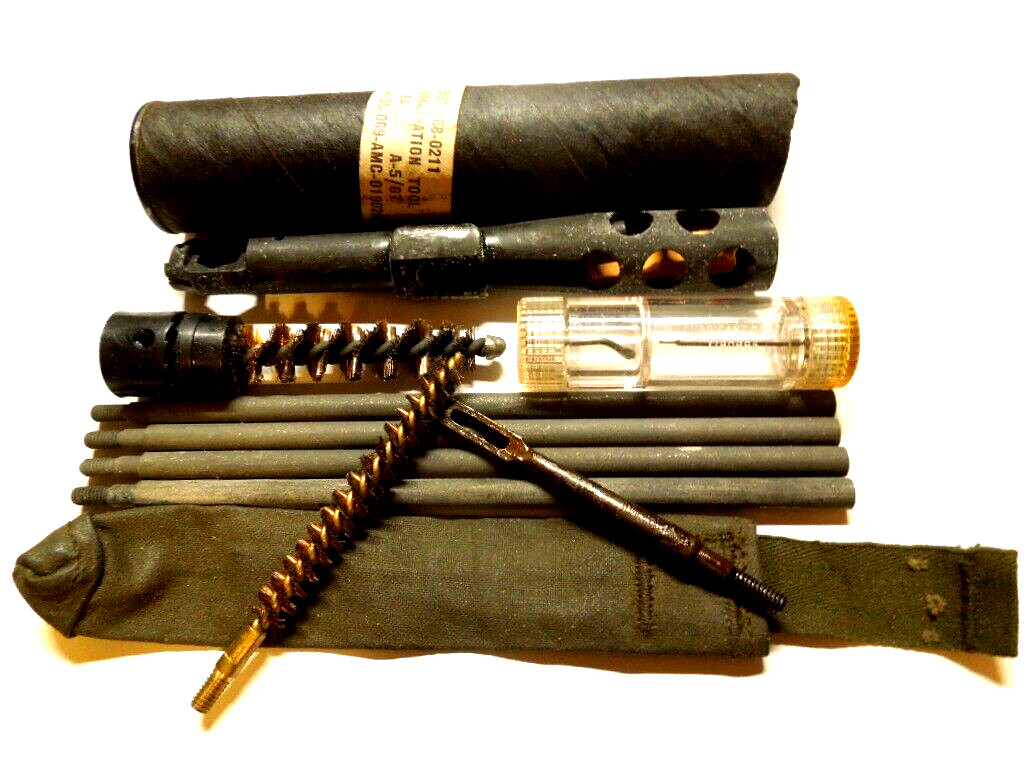 Original 1967 .308 Springfield 7.62x51mm Nato  Butt Stock Cleaning Kit COMPLETE