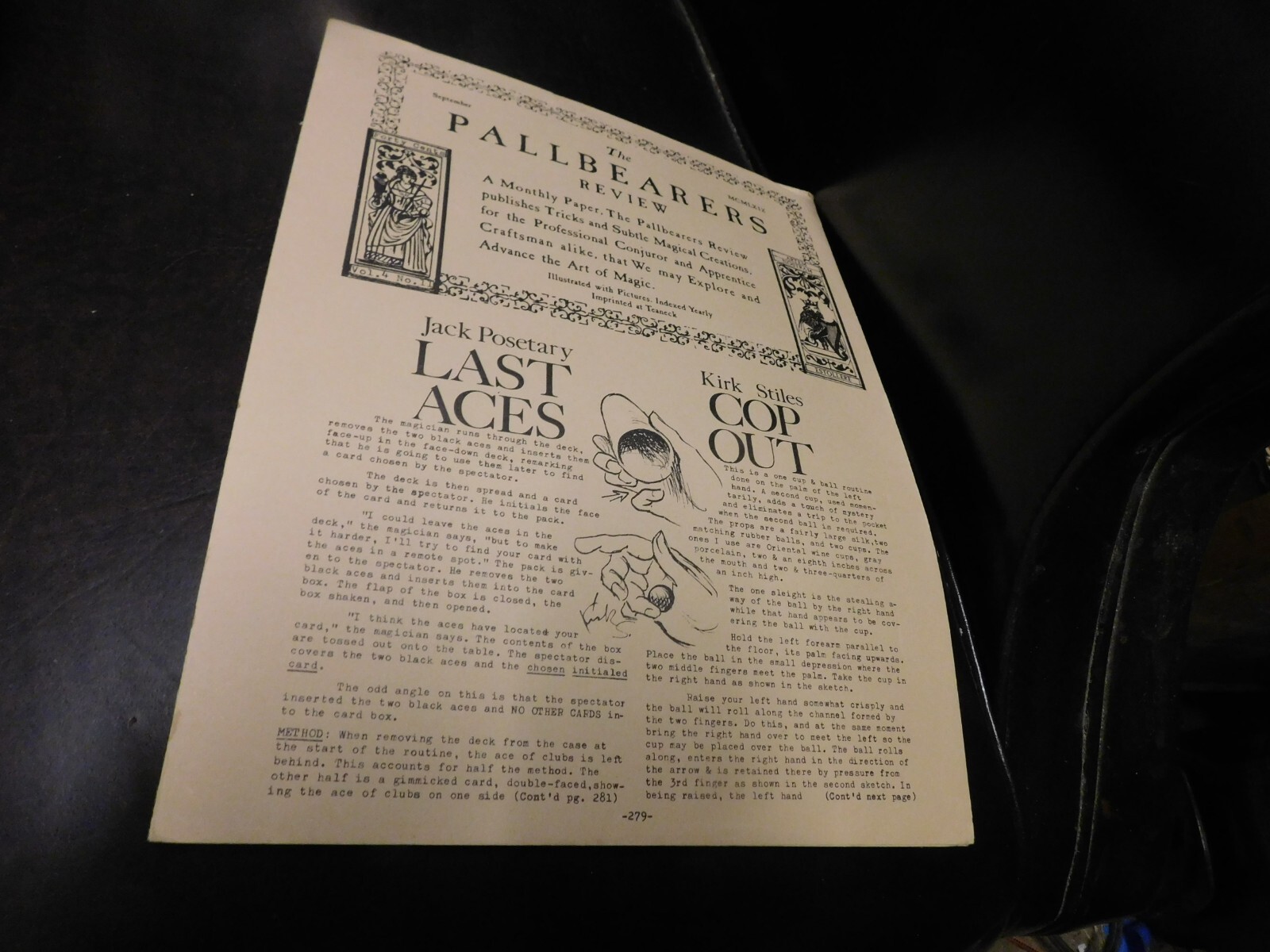 The Pallbearers Review Magazine of Magic For Magicians - MCMLXIX September