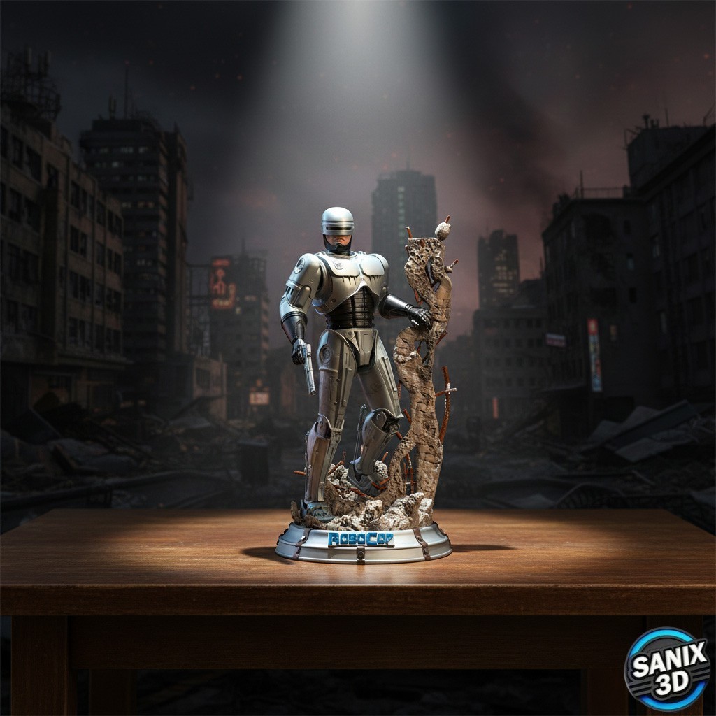 Robocop - 3D Resin Print Figure Model | Unpainted & Multi-Piece for Painting
