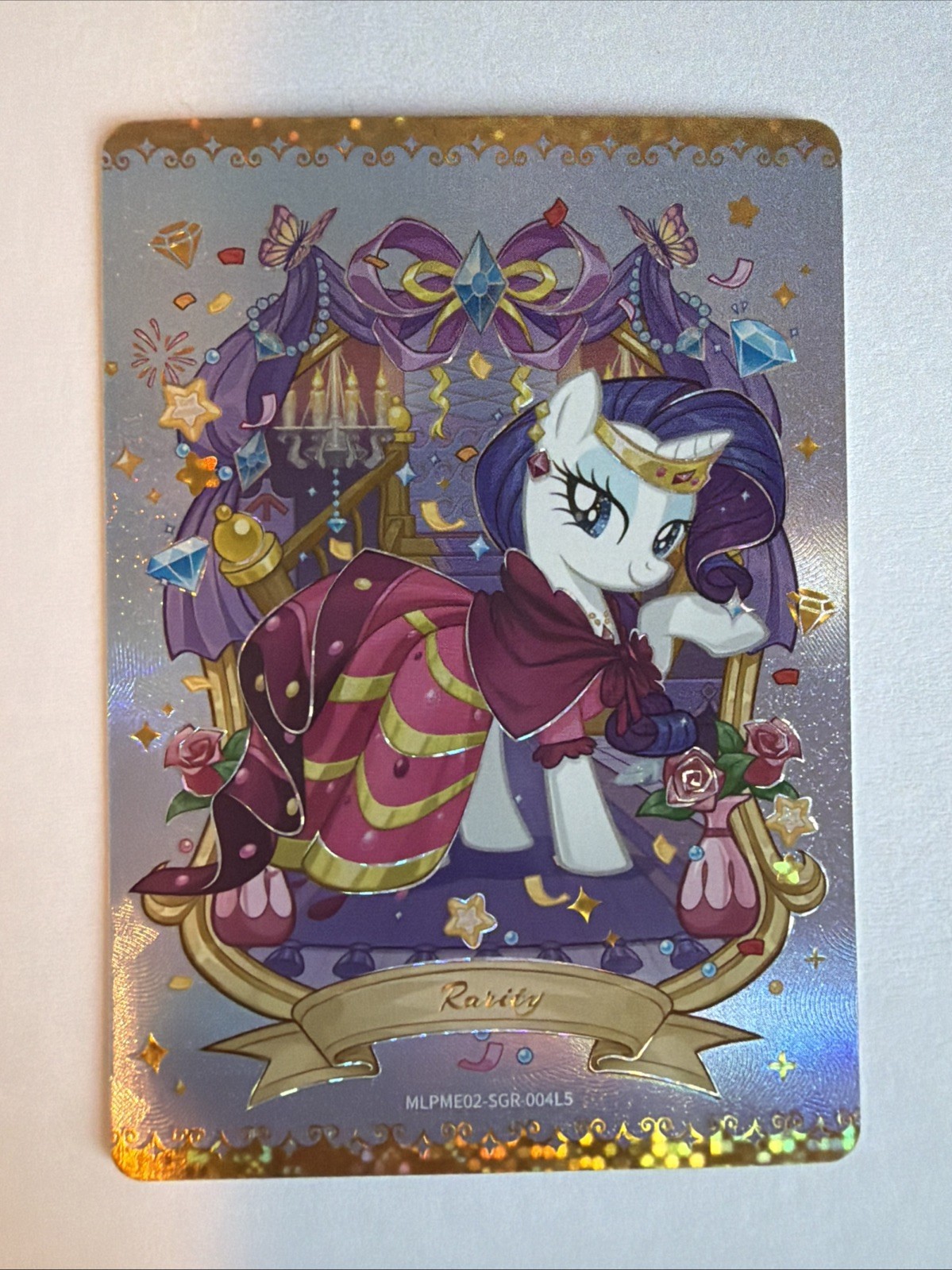 Kayou My Little Pony 15 Years Rarity Hologram Non-Sport Card MLPME02-SGR-004L5