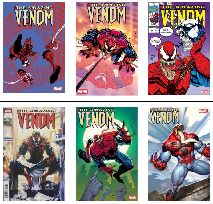 Amazing Venom #1 MAIN Cover A, B, C HOMAGE D Ito, E, & F Variant Set LOT 2026