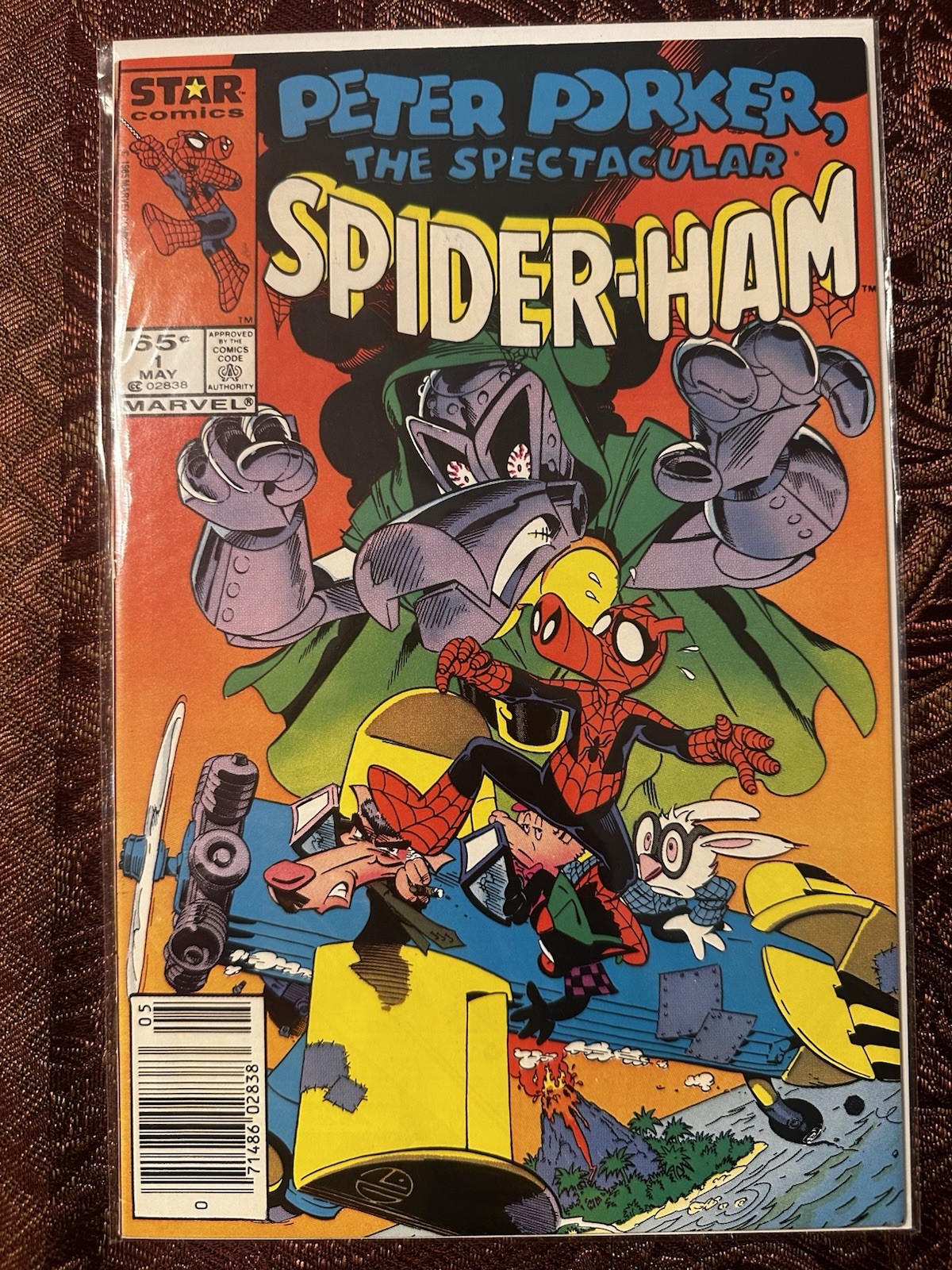 Lot Of 7 Peter Porker, The Spectacular Spider-Ham  Comics - Bagged & Boarded