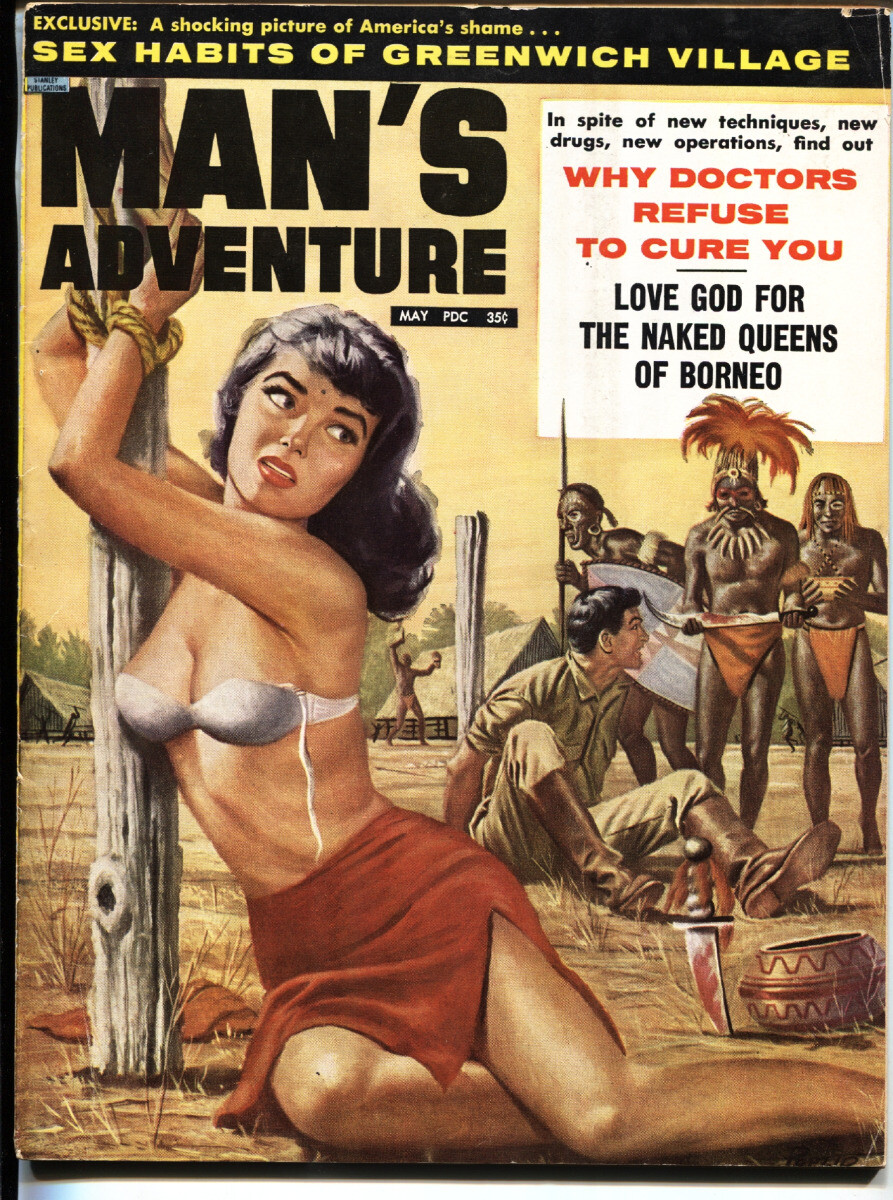 MAG: Man's Adventures Magazine 5/1962 - Borneo - Greenwich Village VG+