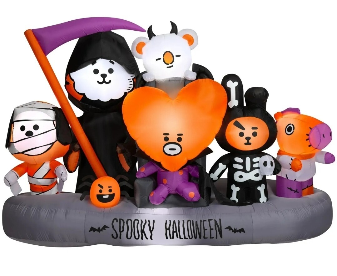 Line Friends BT21 Scene for Halloween by Airblown Inflatables 102 Inch 