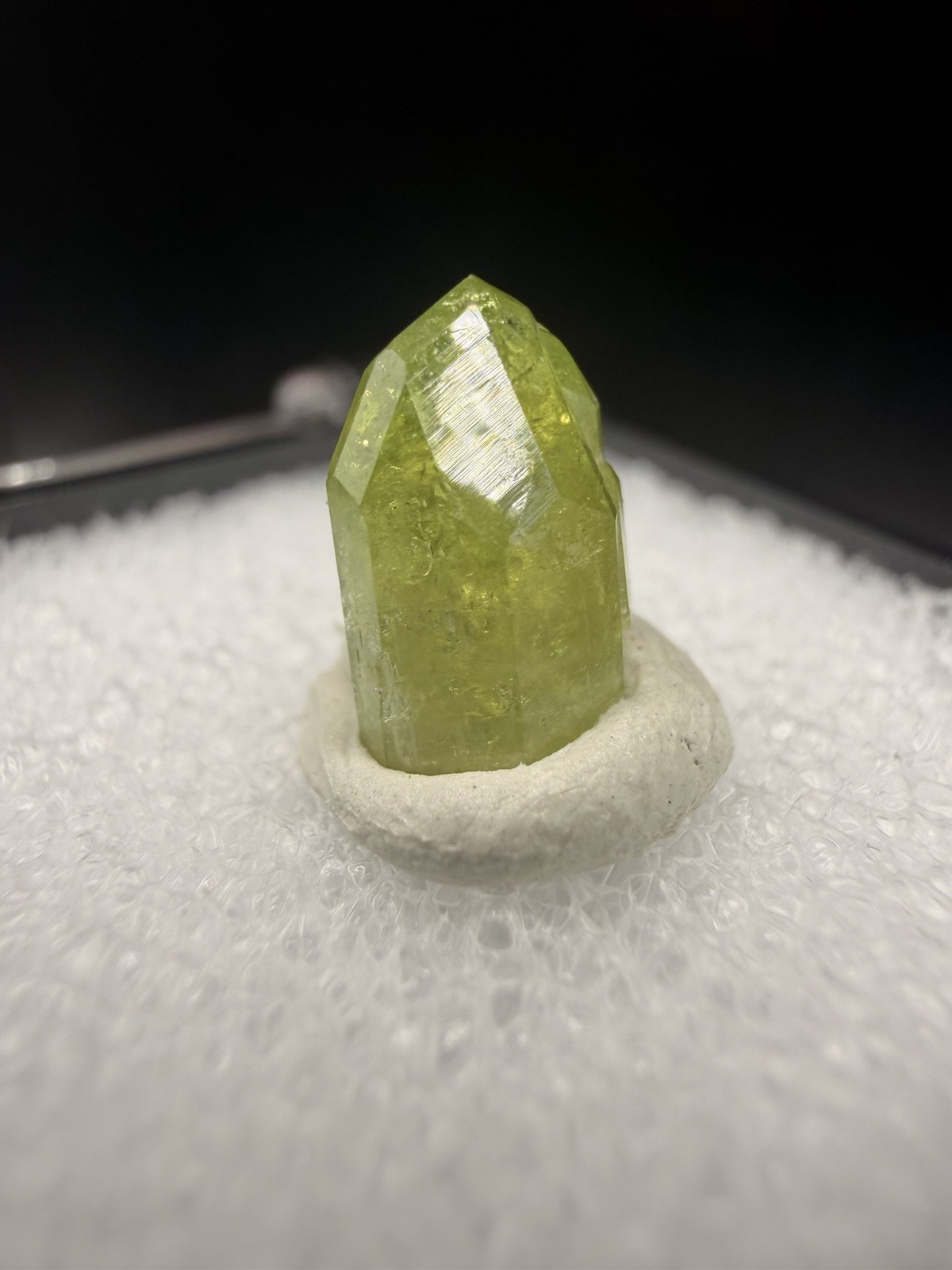 Gem Terminated Green Vesuvianite Crystal (Thumbnail) - Jeffrey Mine, Canada