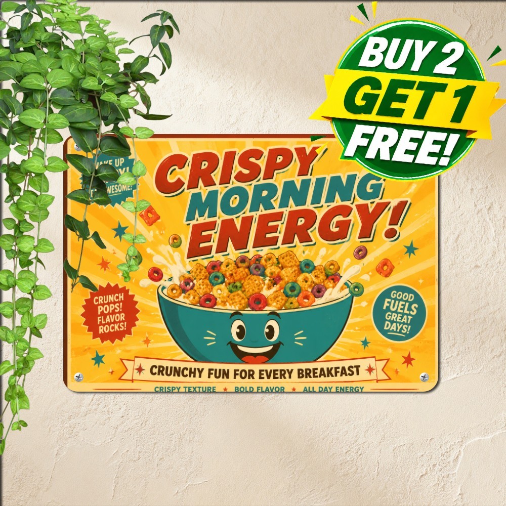 signs dcor square crispy cereal energet