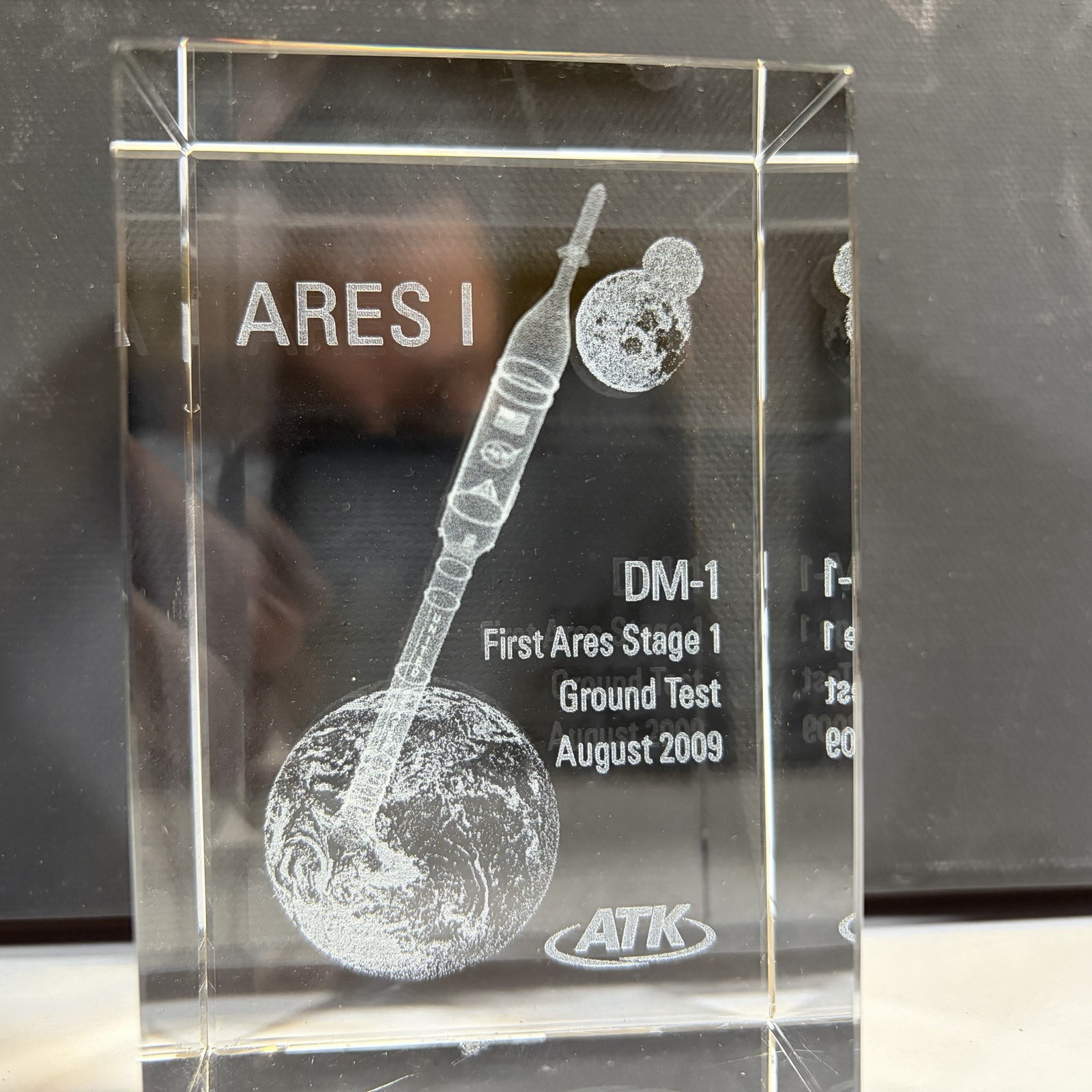 ARES I DM-1 NASA Rocket Program ATK Crystal Award First Stage Ground Test 2009