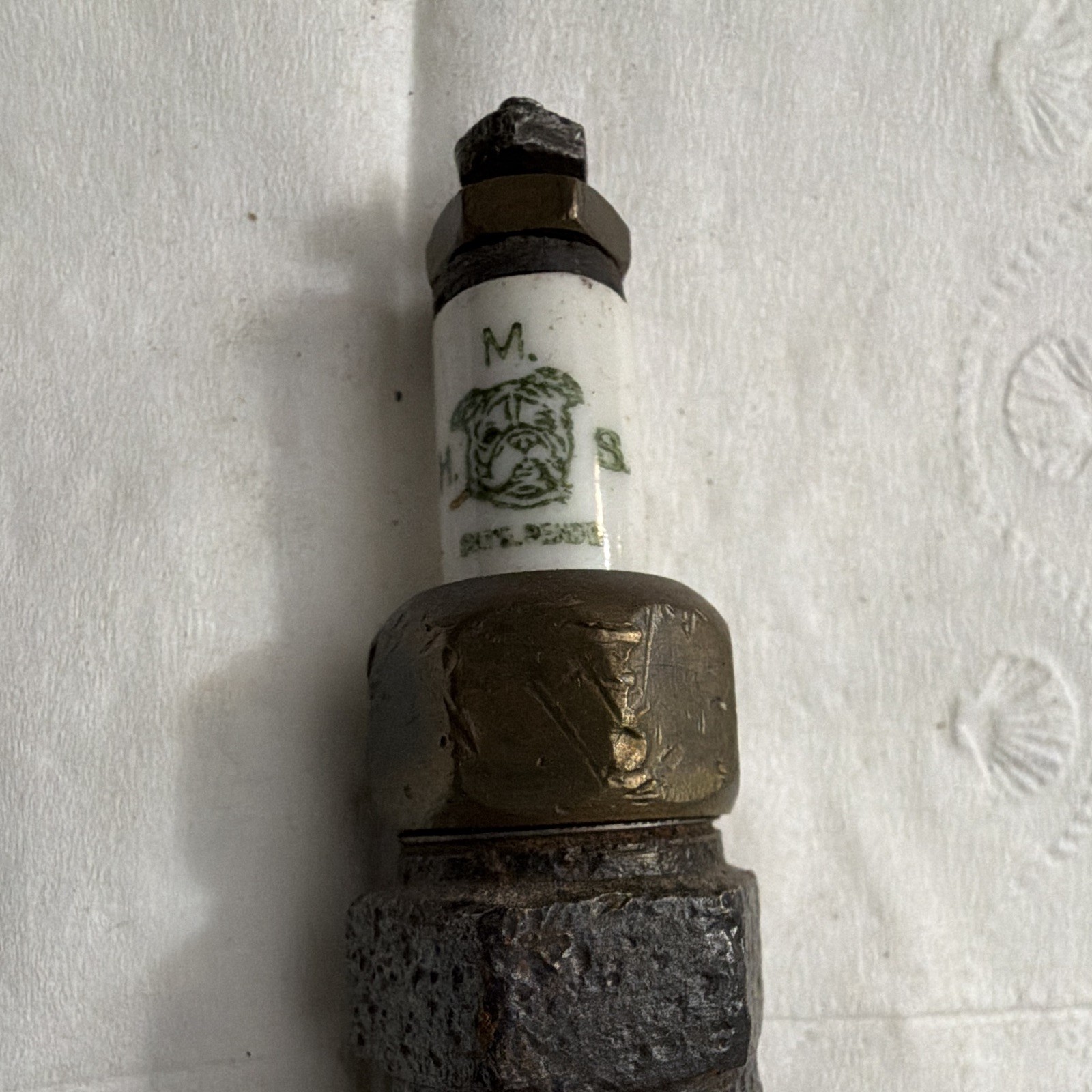 H.M.S. Vintage Spark Plug Very Rare Collectible