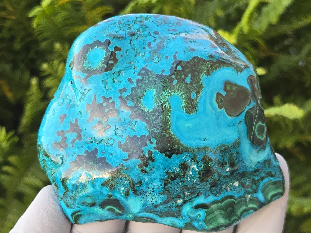 Chrysocolla & Malachite Rare Large Freeform Specimen (80 mm 329 gm) Decorative