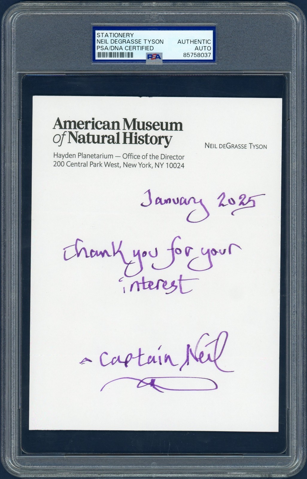 Neil deGrasse Tyson SIGNED 
