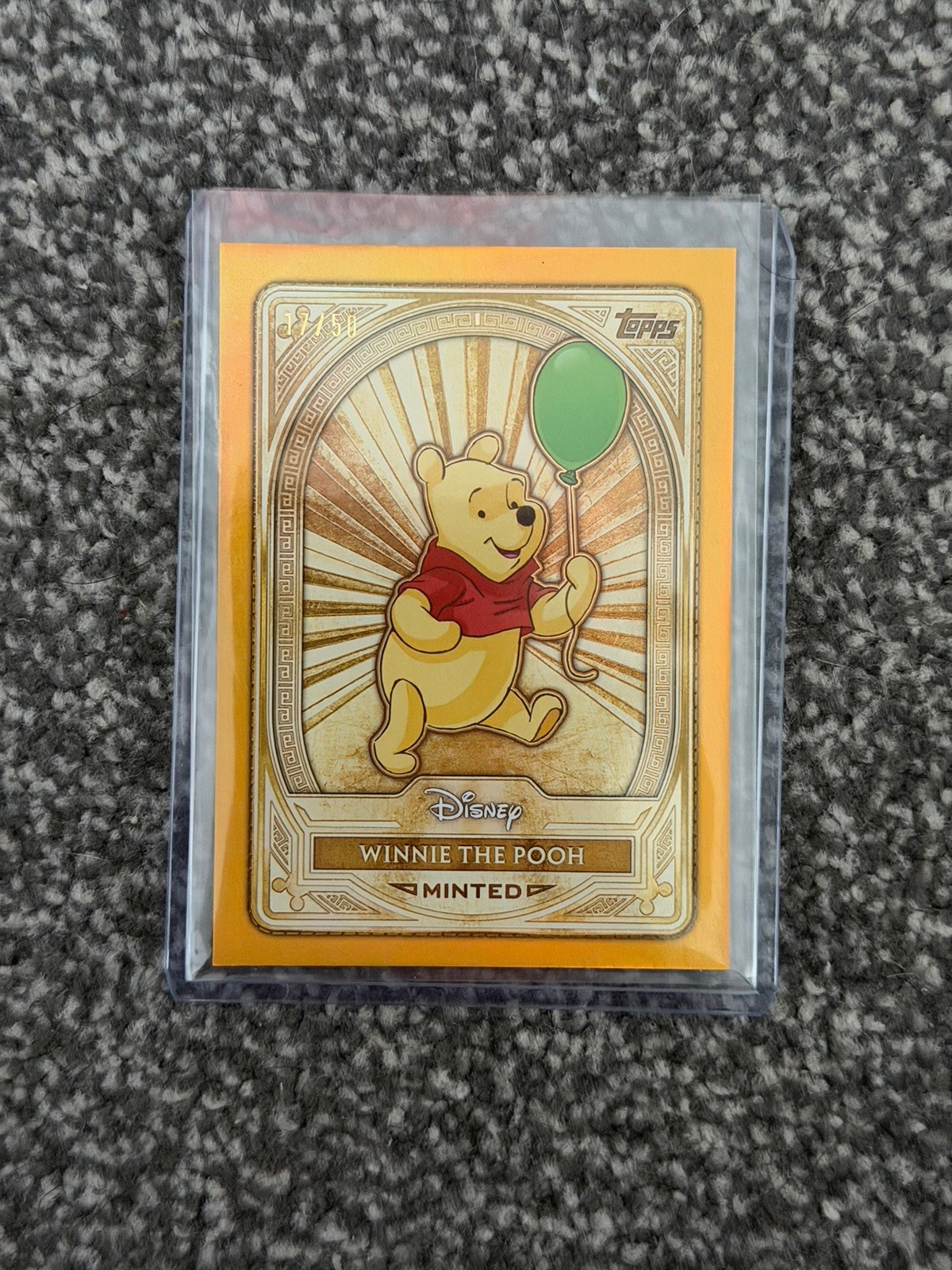 2025 Topps Mint Disney - Winnie the Pooh #89 Gold - GOLD FOIL - 17/50