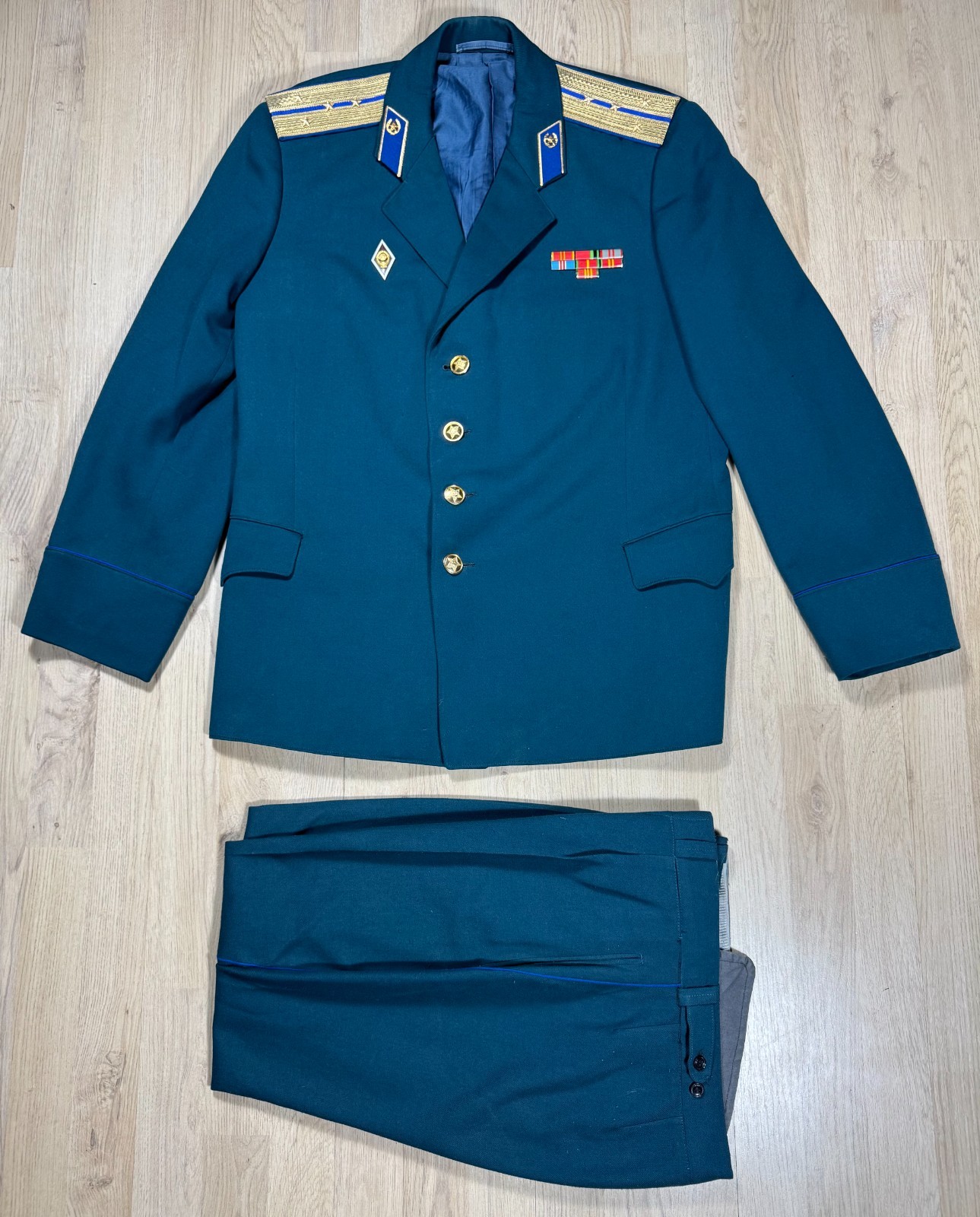 Soviet Union KGB Officer Dress Parade Uniform Jacket Tunic Breeches SET & Awards