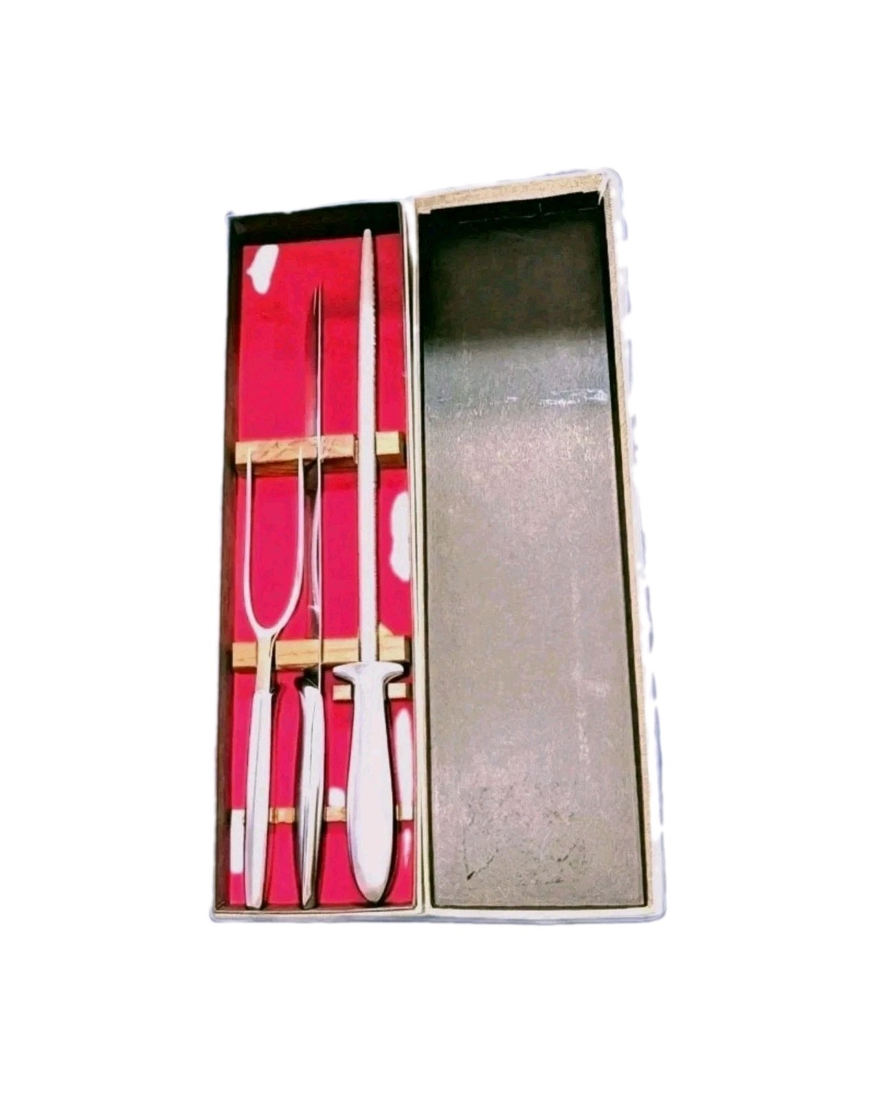 Vtg Gerber Legendary Blades GSR 3-Pc Carving Set Knife Fork Steel THANKSGIVING 