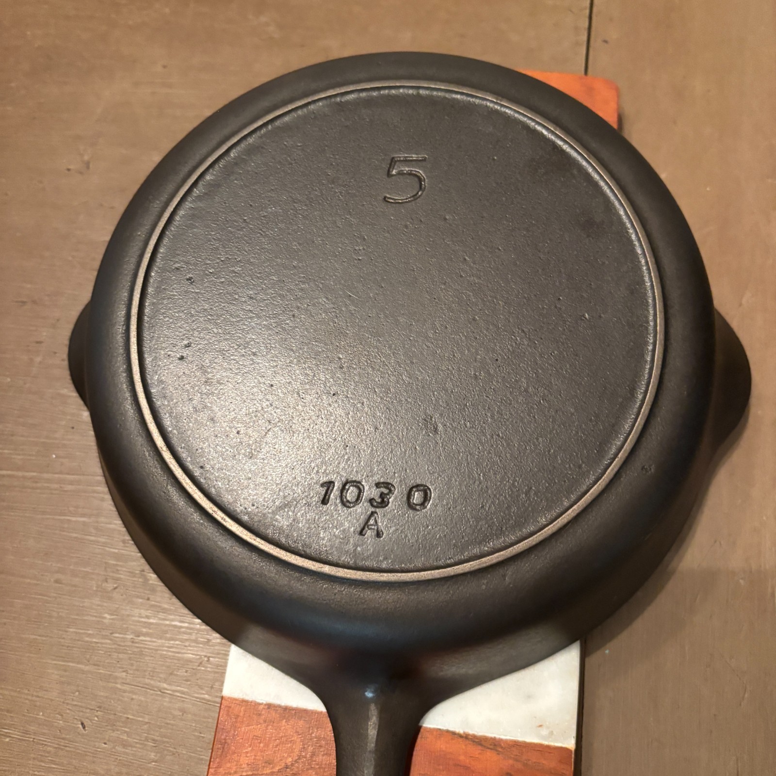 Griswold Iron Mountain Cast Iron Skillet Size 5 Model 1030a