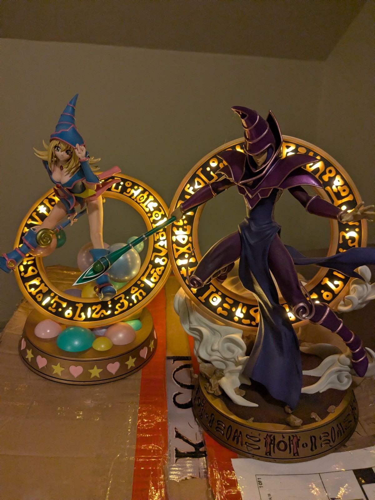 First4Figures Yugioh Dark Magician Girl/ Dark Magician Exclusive Edition Statues