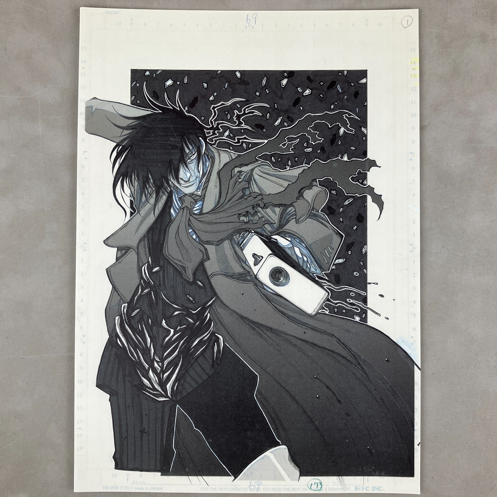 GAHO-SHOP Hellsing Alucard Limited Duplicate Manga Manuscript Page Japan Import