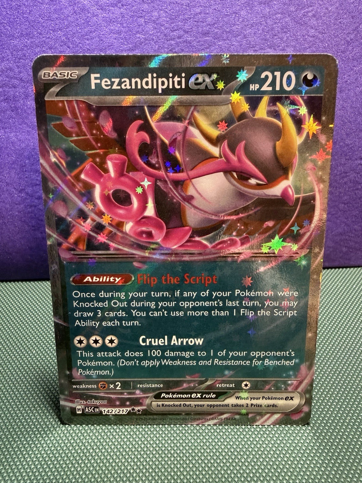 Pokemon Ascended Heroes - Fezandipiti Ex #142