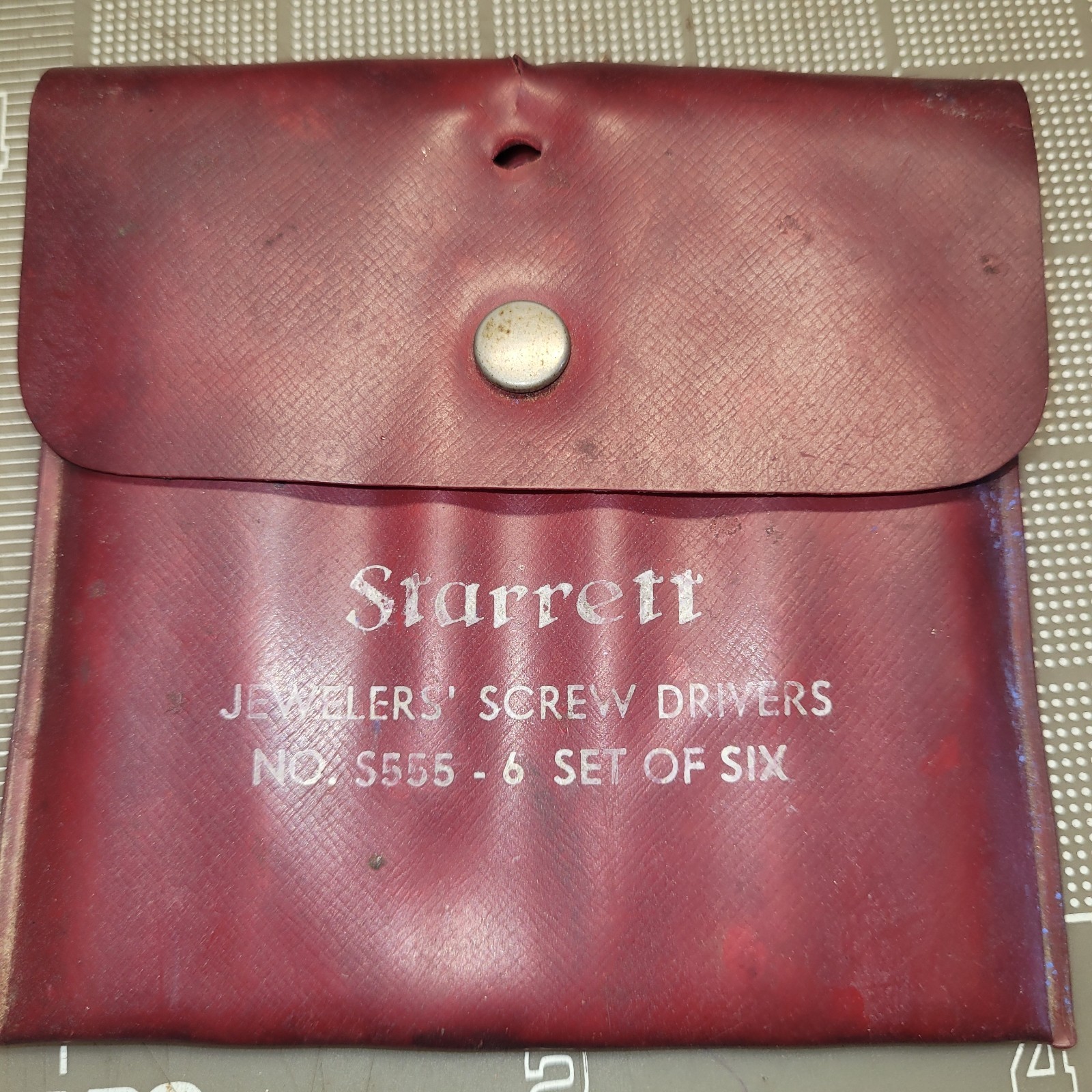 Starrett No. S555-6 Set of Six Jewelers\' Screw Drivers w/Pouch USA