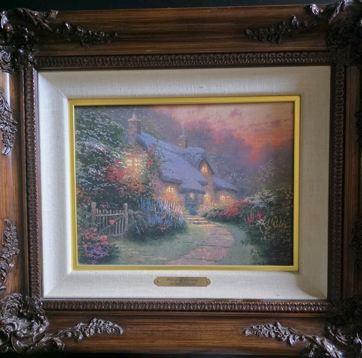 Thomas Kinkade 125/400 Glory Of Evening Collector's Edition