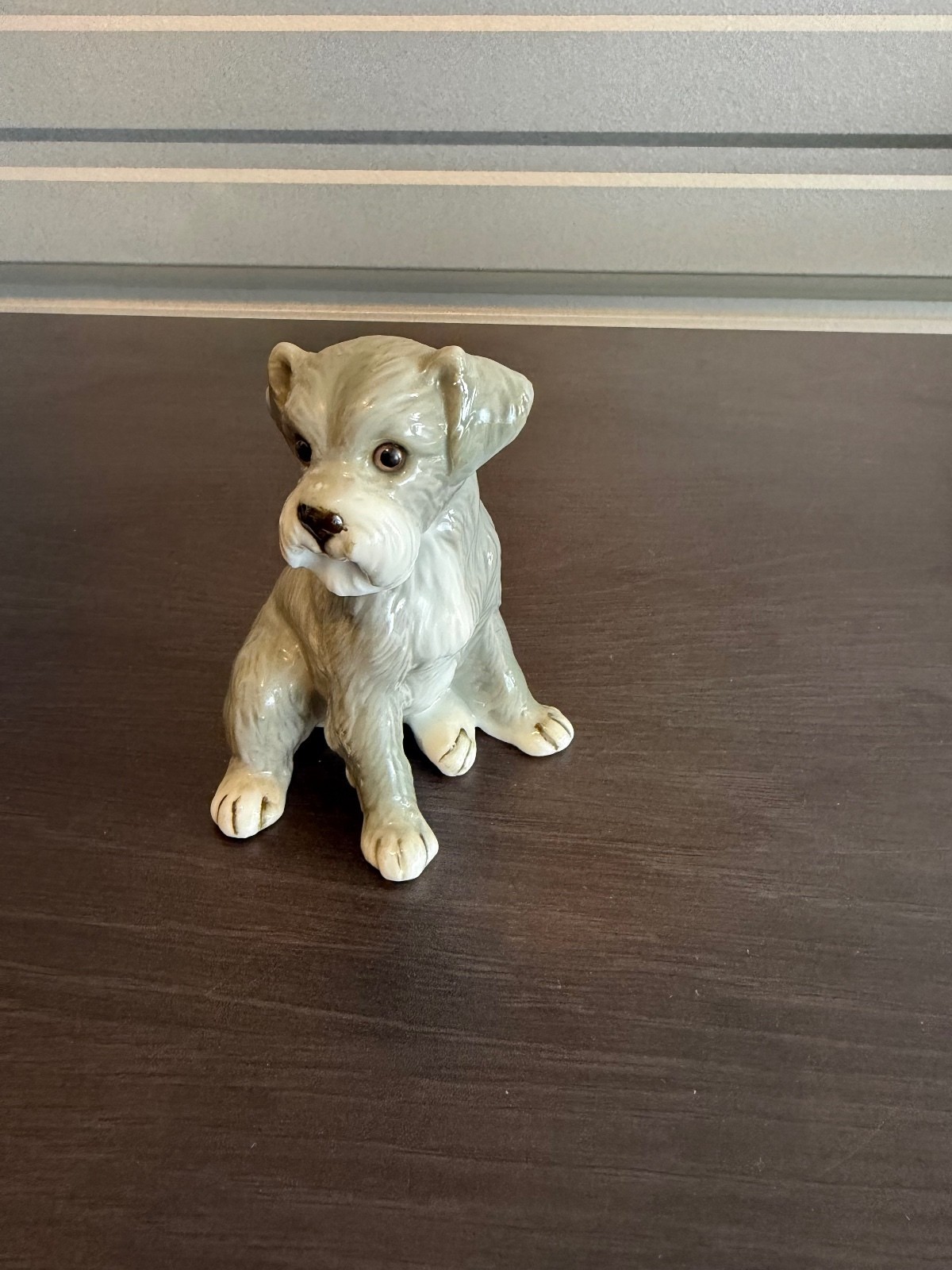 Vintage 1986 Sevilla / Homco Porcelain Schnauzer Dog Figurine (#05487/D)