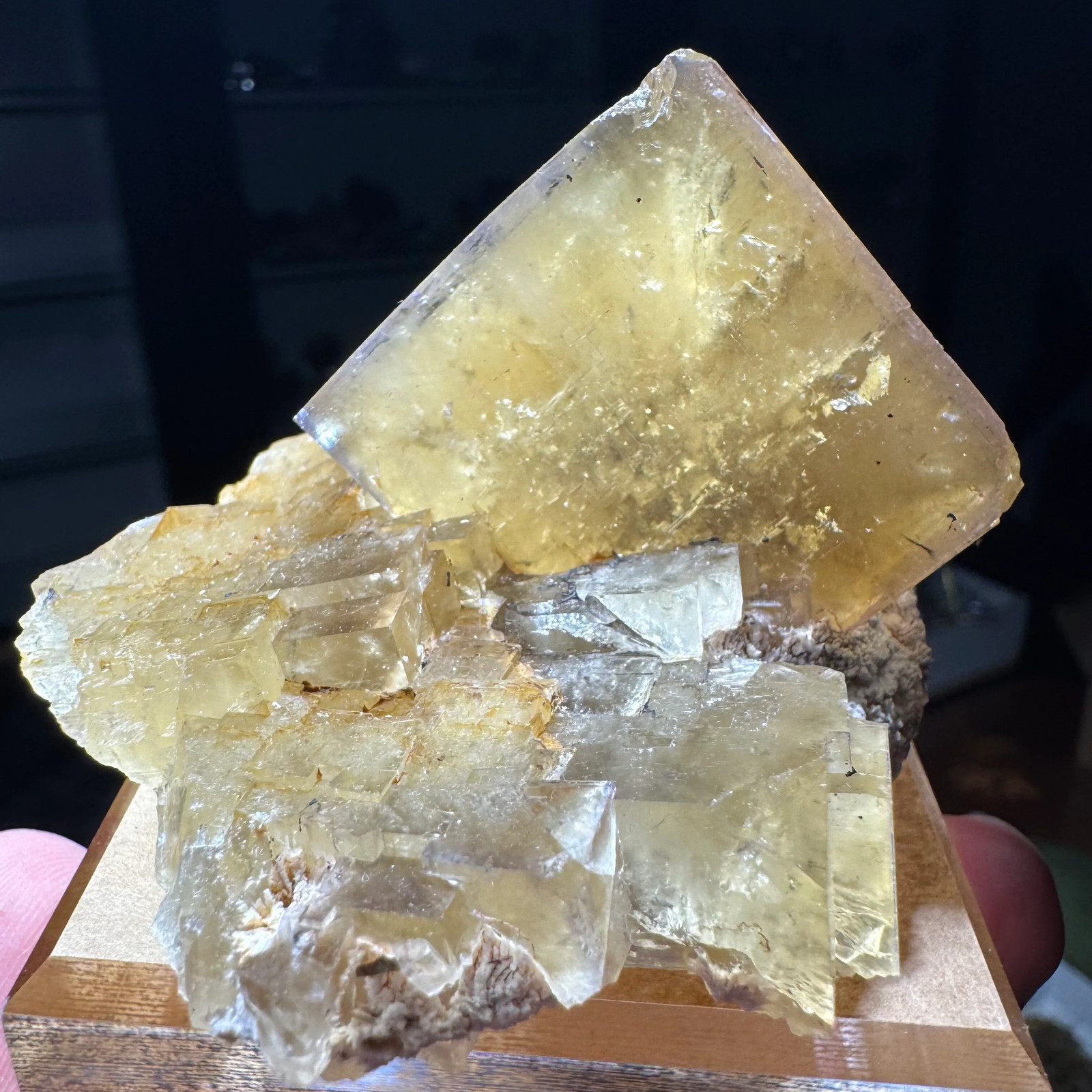 Yellow Fluorite from Lanying Fluorite Mine, Beijing, China - 8.5 x 6.5 x 5 cm