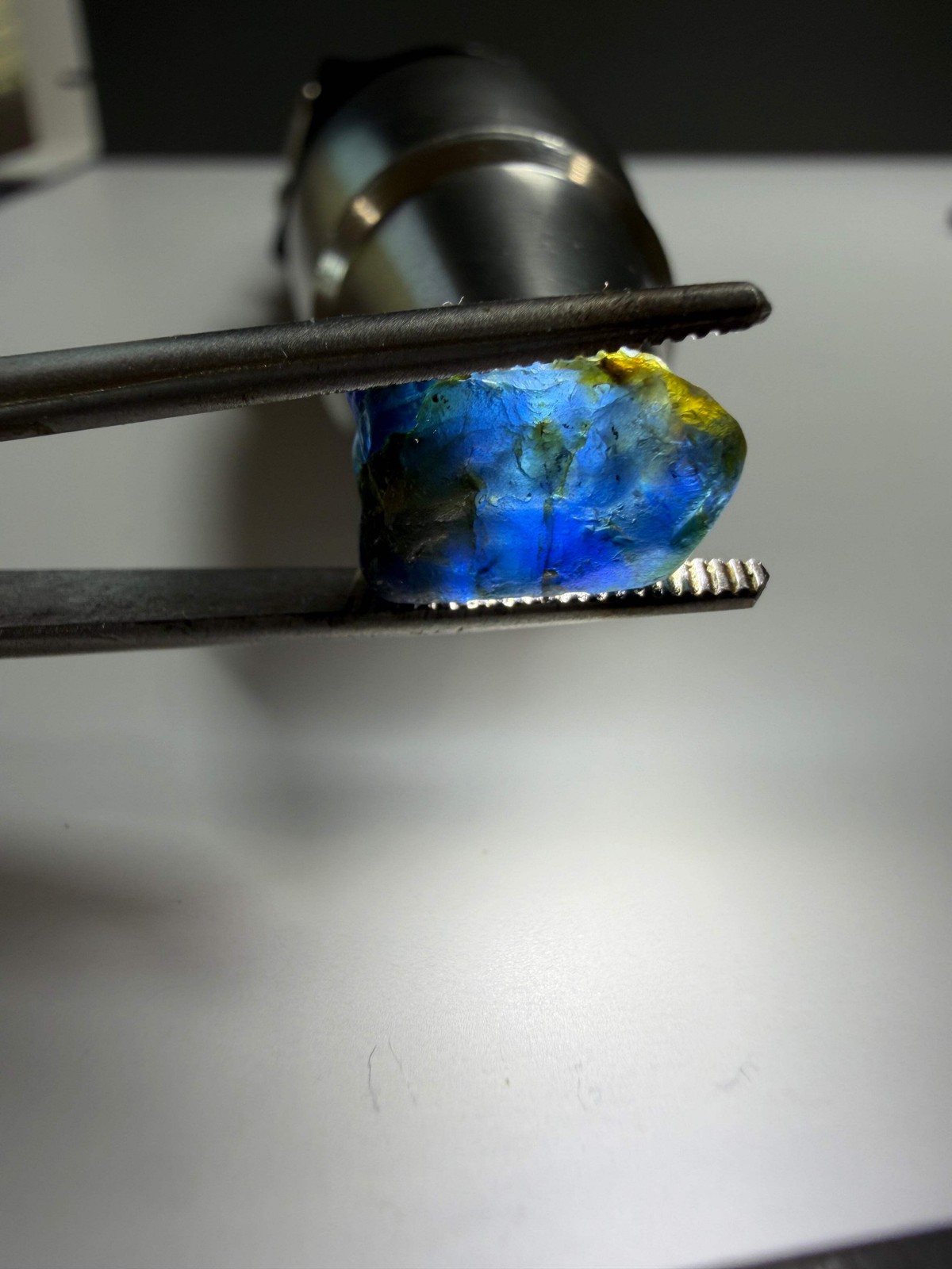 Natural Australian Sapphire from Queensland | 6.4 ct Rare Deep Blue Parti-Color
