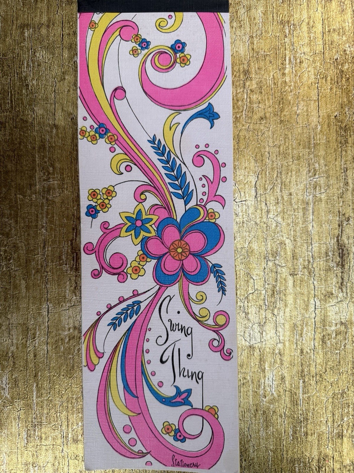 VTG 60s Swing Thing Stationery Pad Groovy Beautifully Sheets Collectible Nostalg