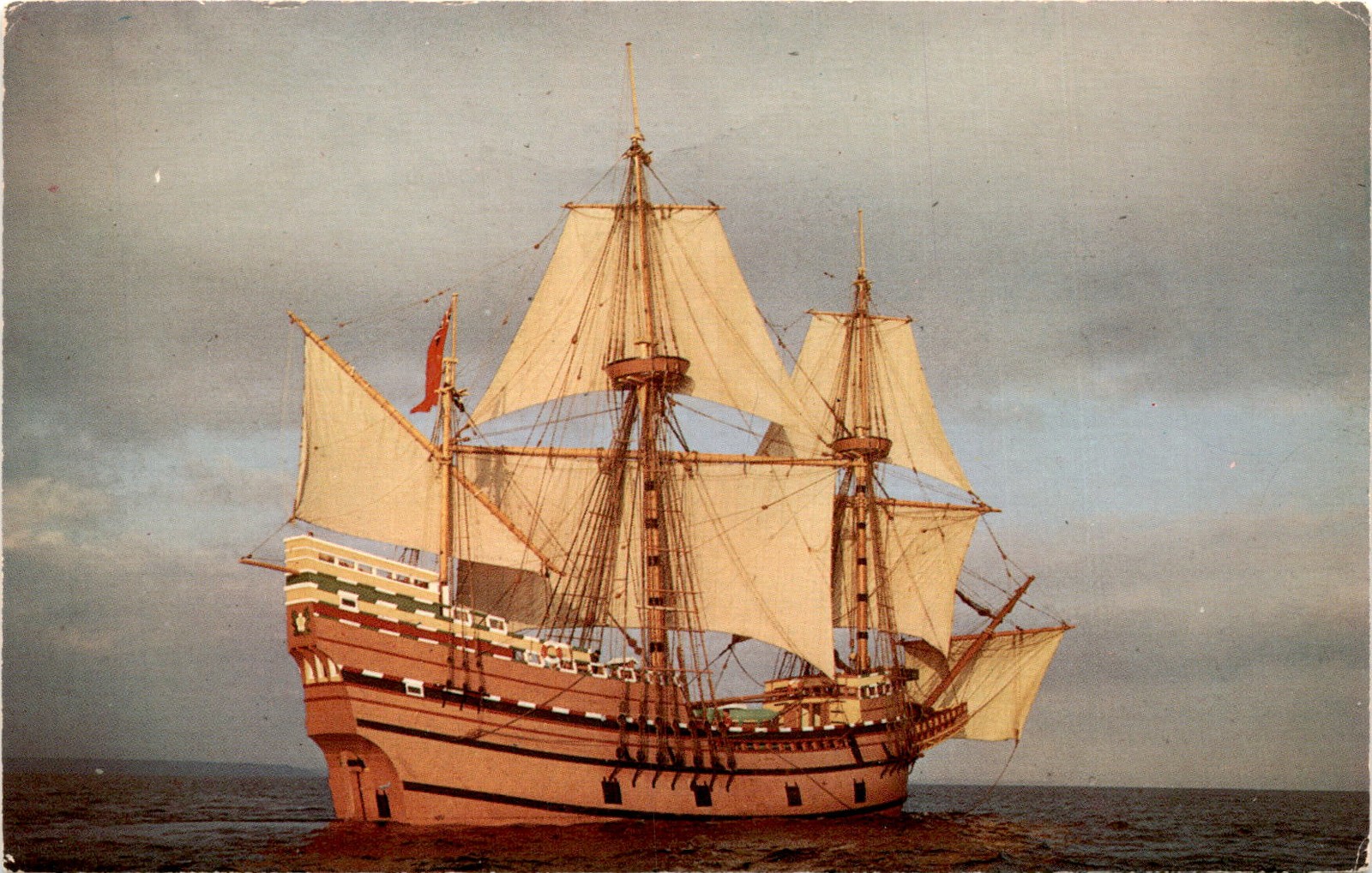 September 6th, 1620, Southampton, England, Mayflower, Provincetown Postcard