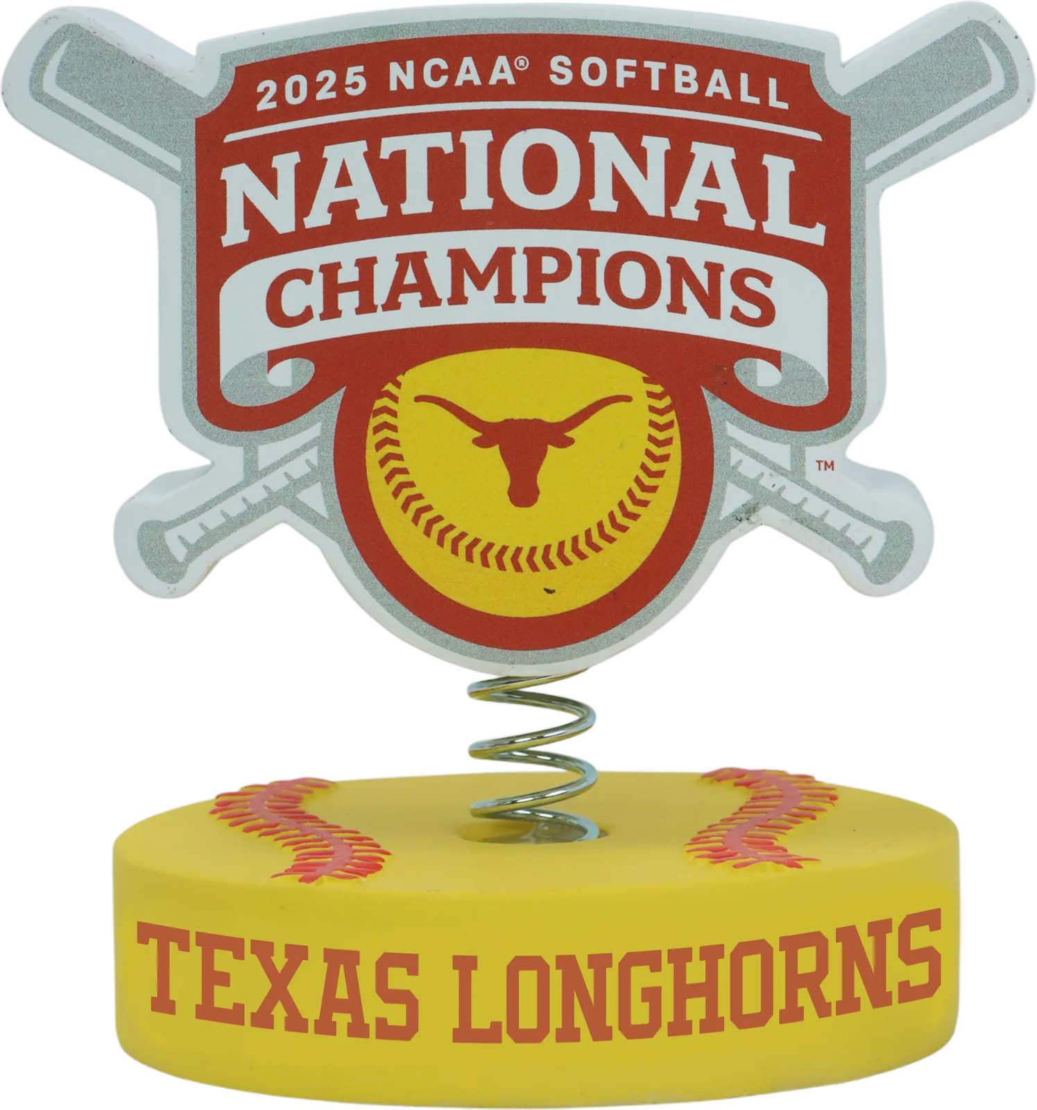 Texas Longhorns 2025 Softball National Champions Bobble Logo Bobble NCAA College