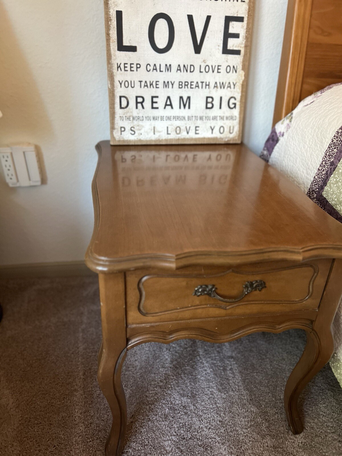 Vintage Mersman French Provincial End Table 