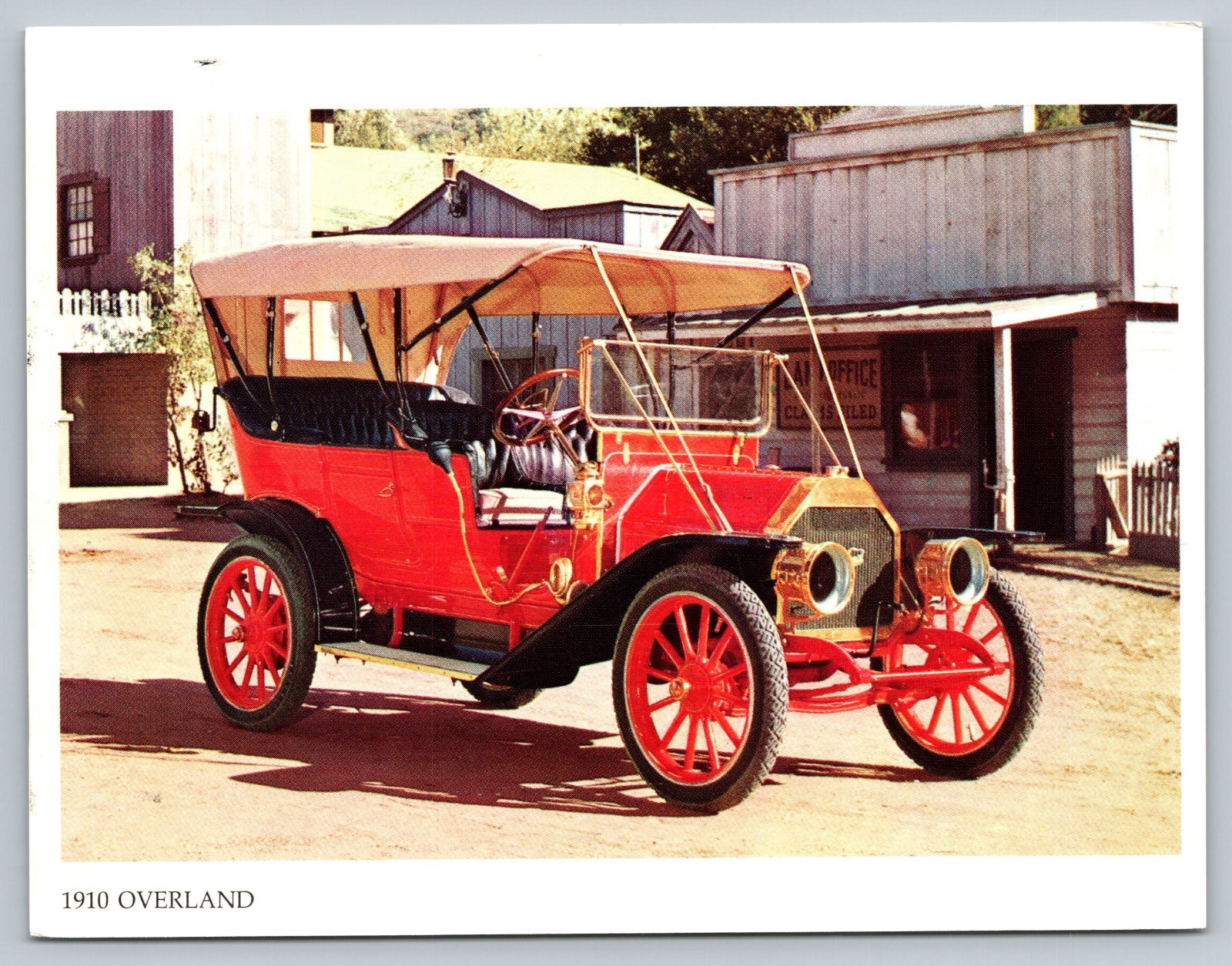 1910 Overland Chrysler Auto Dealership Advertising Postcard