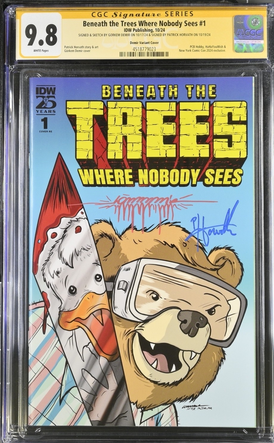 Beneath the Trees Where Nobody Sees  CGC 9.8 Signed Gorkem Demir Patrick Horvath