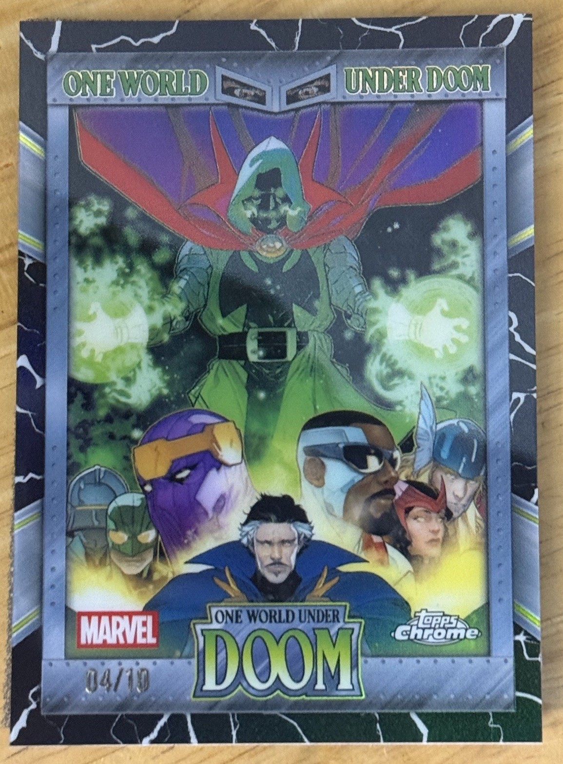2026 Topps Chrome Marvel - One World Under Doom  #OW-18 BLACK /10 EMPEROR DOOM
