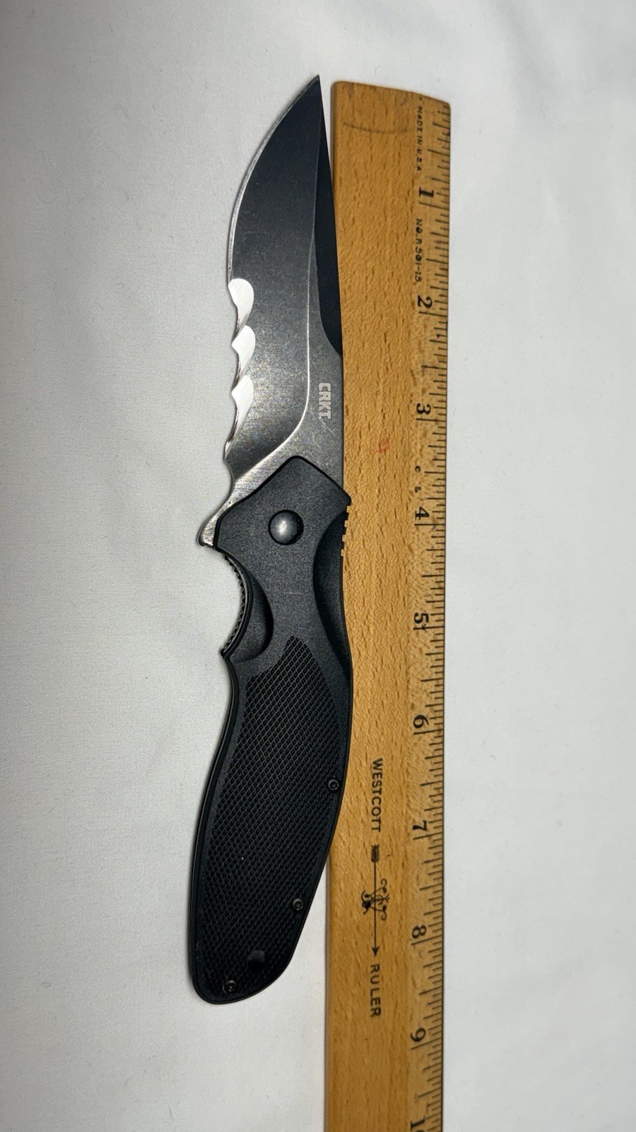 CRKT Ken Onion Shenanigan Assisted Pocket Knife Veff Serrations K800KKP - Good