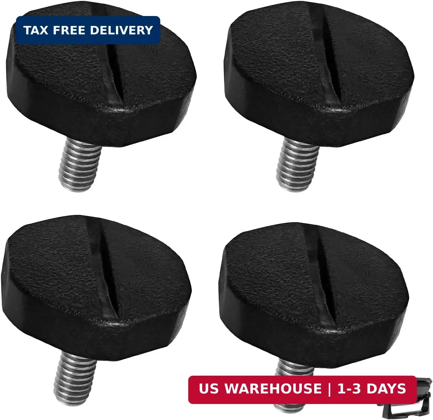 5mm Cb Radio Mounting Bracket Screws, 5mm Black Plastic Radio Bracket Knobs Repl
