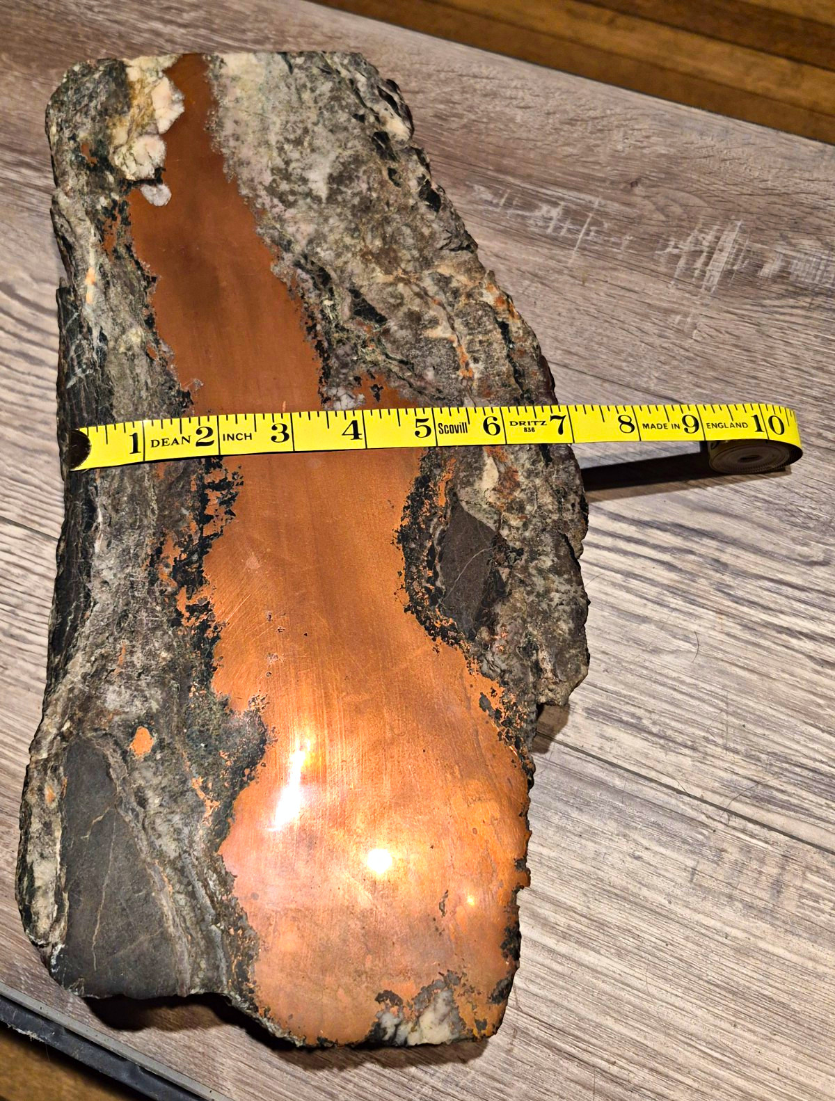 MASSIVE-HUGE 28lb TRUE Copper Vein Museum Grade Piece REAL VEIN