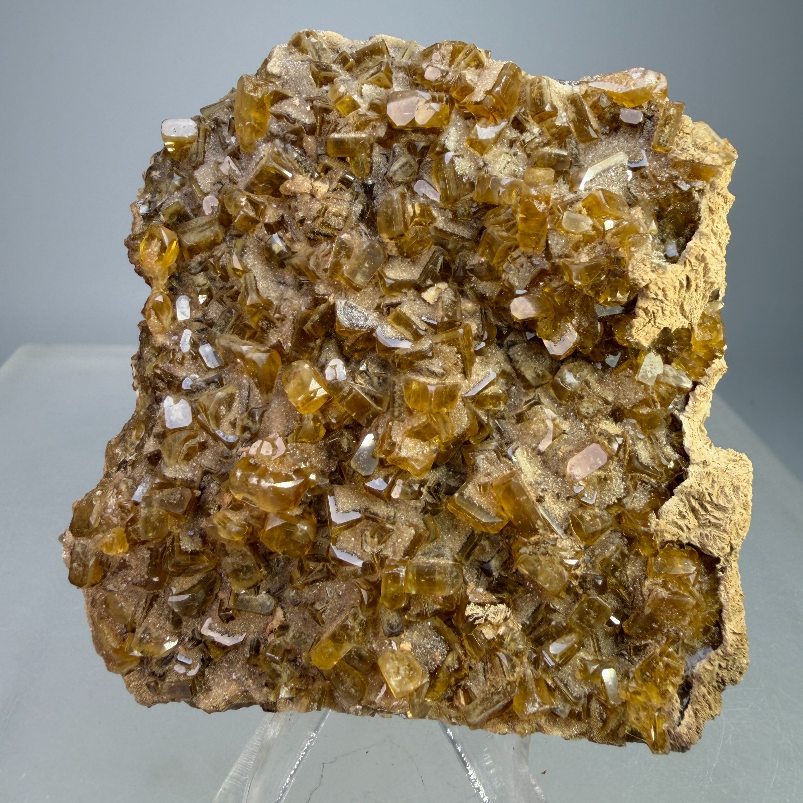Fine Large Golden Baryte Crystals: Eagle Mine, Gilman, Eagle County, Colorado