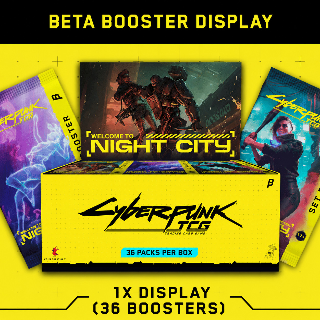 Cyberpunk TCG Welcome to Night City BETA Booster Box (36 packs) SEALED IN HAND