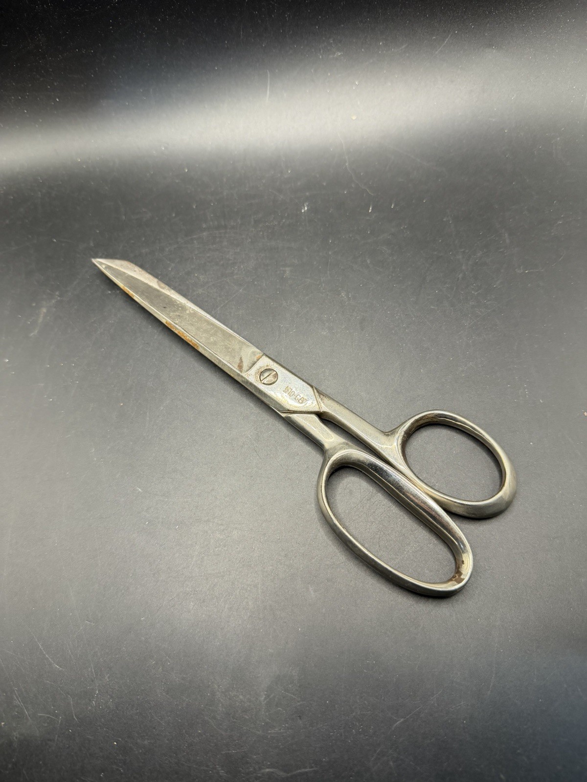 Vintage 1960s Hot Drop Forge Steel Tailor Shears Scissors Model 510-C-8