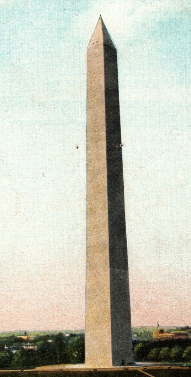 1909 The Washington Monument Washington DC Postcard Vintage