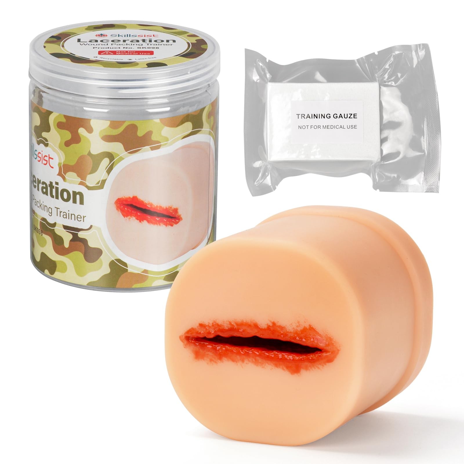 Wound Packing Trainer, Laceration Wound Packing Simulator for Hemostasis, Ble...