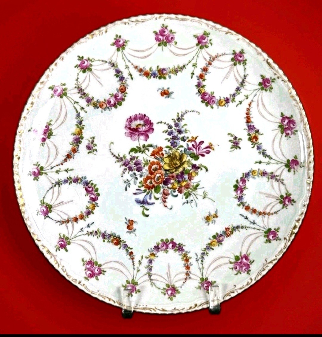 Antique Ambrosius Lamm Dresden Hand-Painted 12\