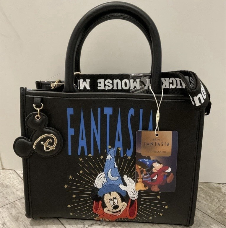 Primark Disney Fantasia Mickey Mouse Sorcerer Small Satchel Handbag Black/Blue