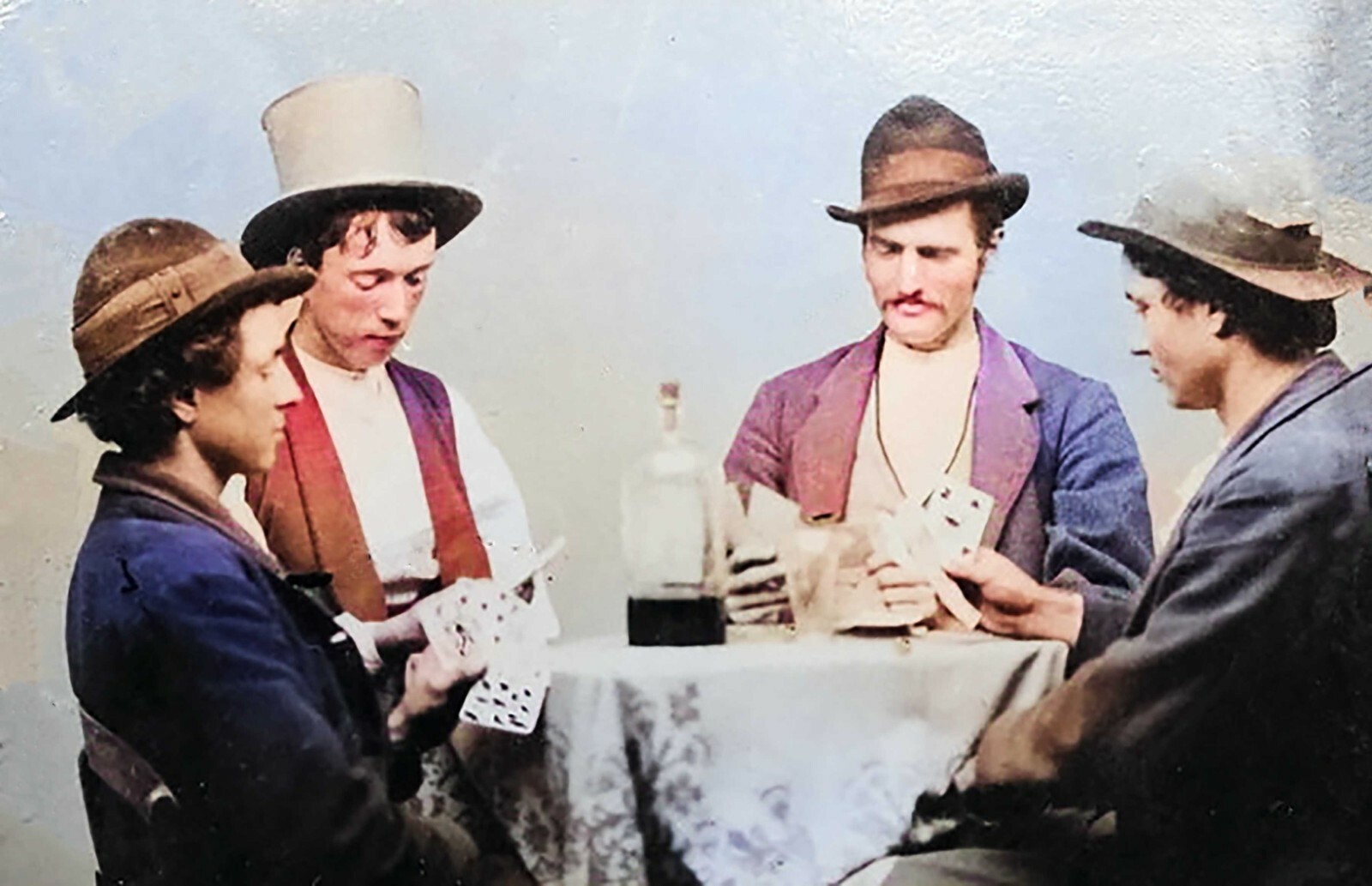 Amazing 1877 Billy the Kid PHOTO  on CANVAS Playing Cards William Bonney