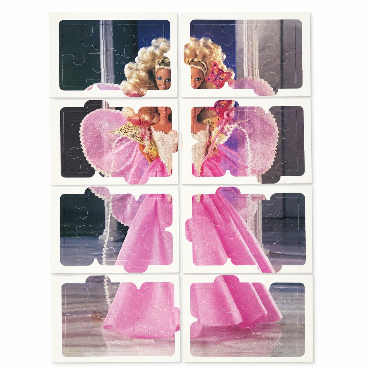 1991 Barbie Costume Ball 64 Card Complete Puzzle Set Mattel Vintage Trading Card
