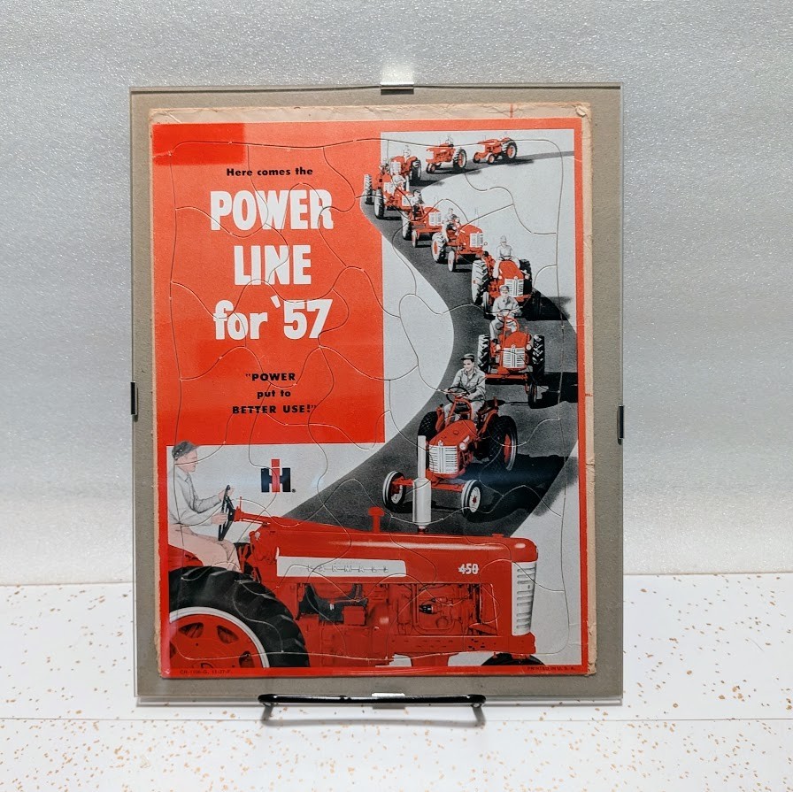 Vintage 1957 International Harvester Power Line Puzzle WITH ENVELOPE Complete