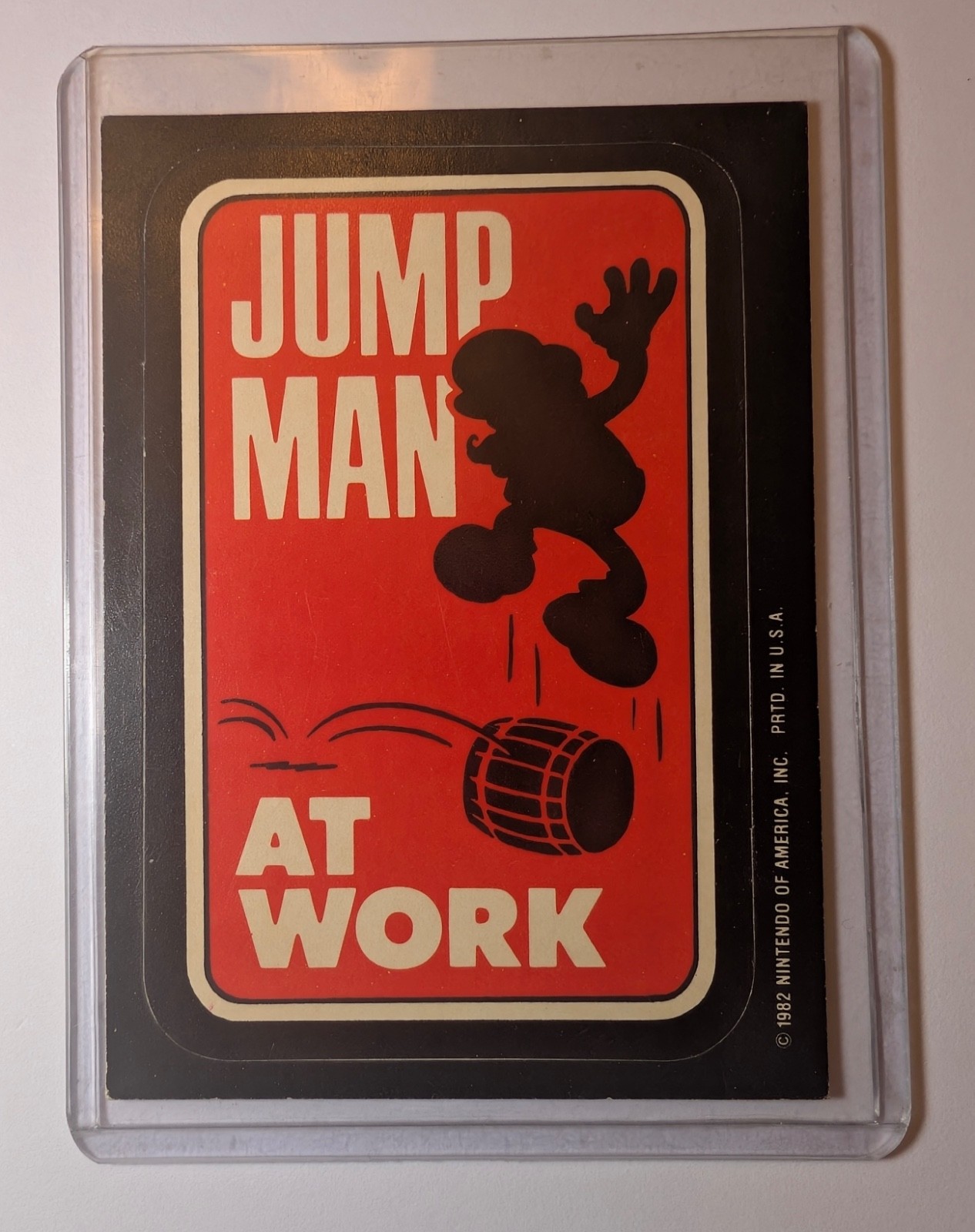 1982 TOPPS NINTENDO DONKEY KONG MARIO JUMP MAN Rookie RARE VARIANT
