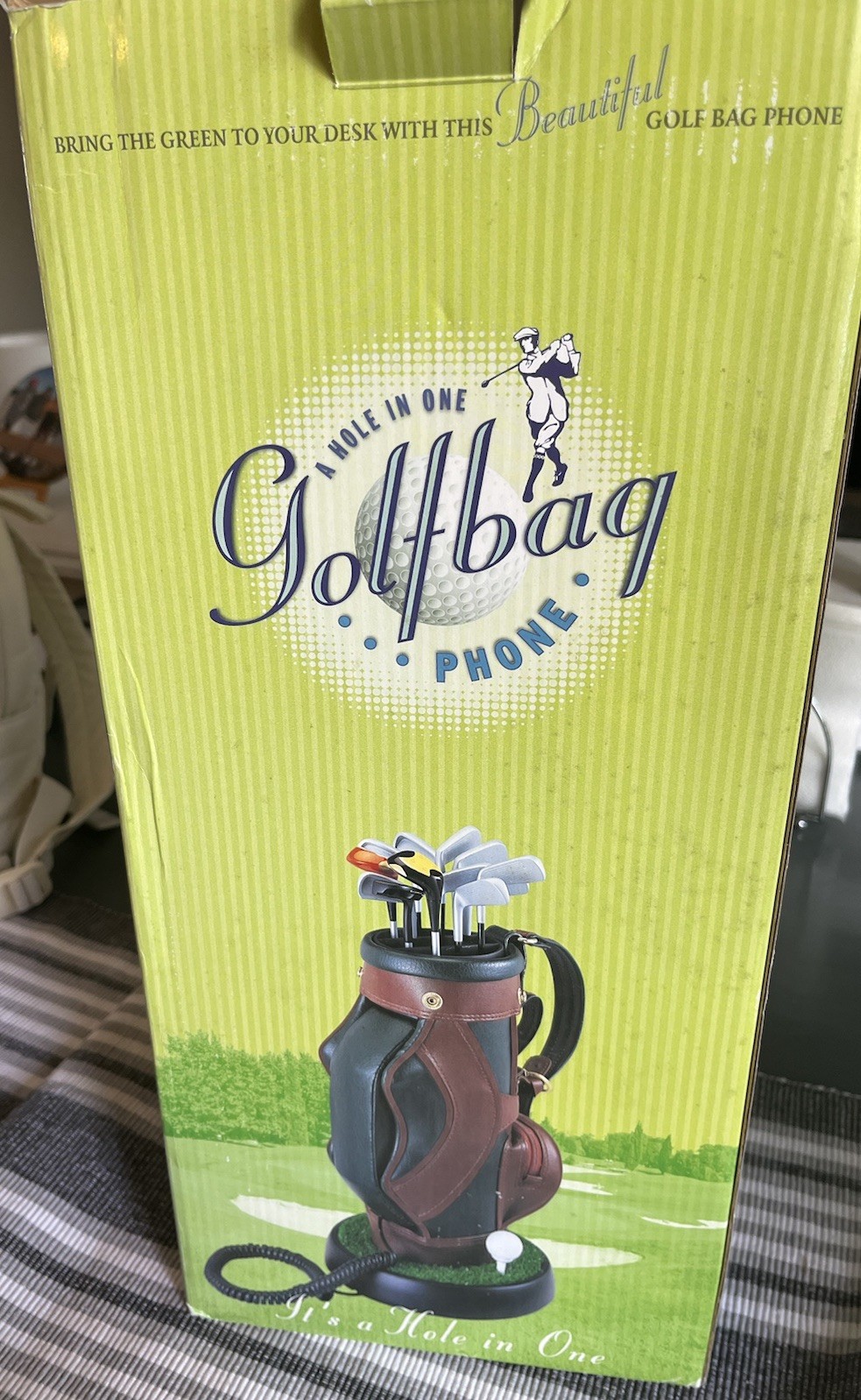 Hole in One Golf Bag Landline Phone Golfer Gift Gifts for Golfers - Brand New