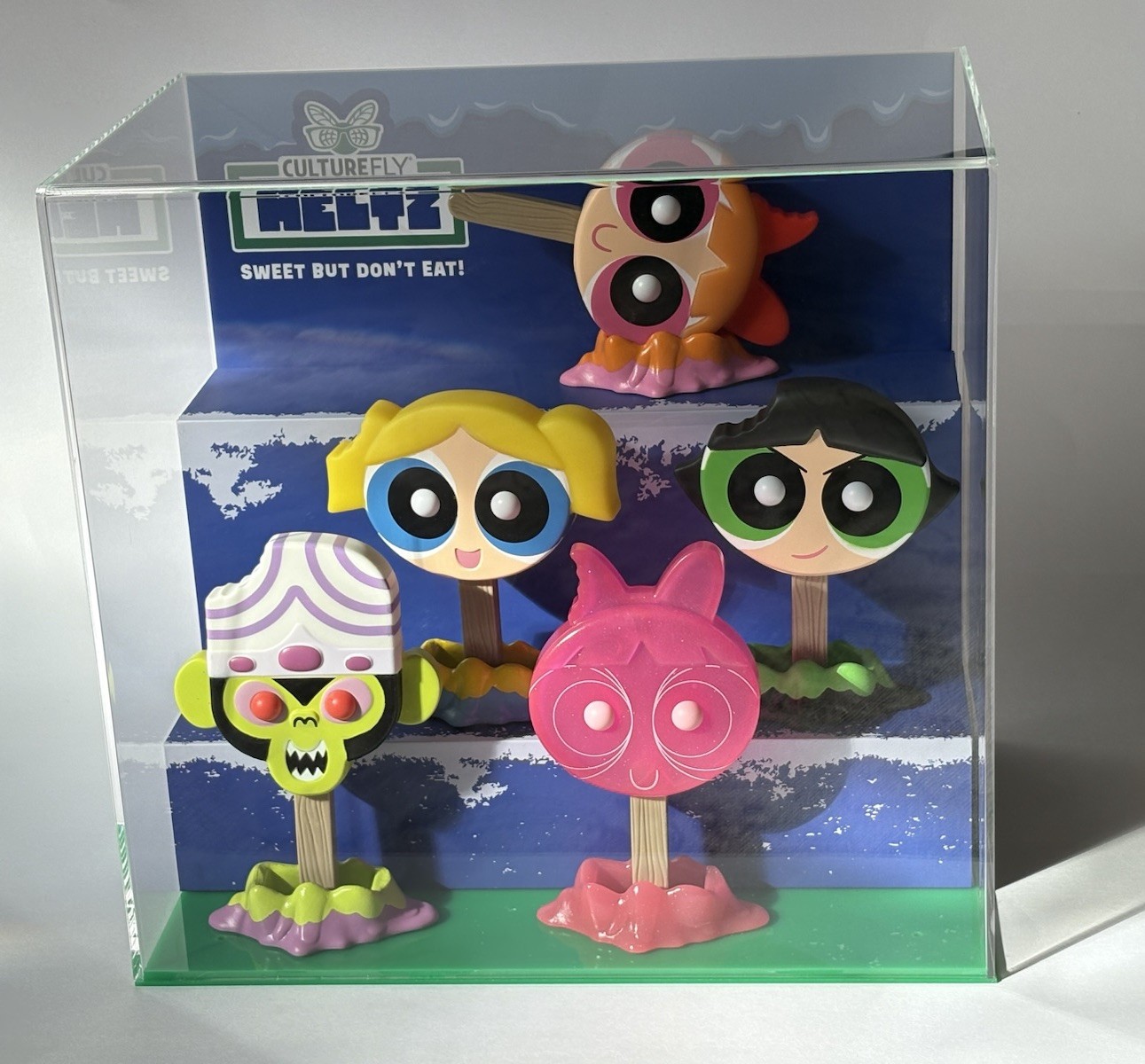 Culturefly Meltz Powerpuff Girls Set in Display Case Bubbles Mojo Blossom