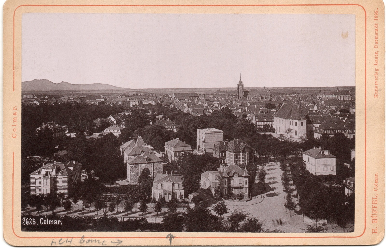 1895 Colmar Alsace Antique Photo Collotype H Hüffel Lautz Darmstadt France